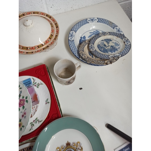 886 - A Large Selection of Mixed China including Royal Doulton, Royal Albert and Blue & White