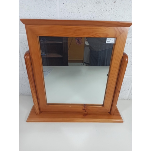 903 - Pine Dressing Table Mirror 51cm H x 53cm W x 12cm D