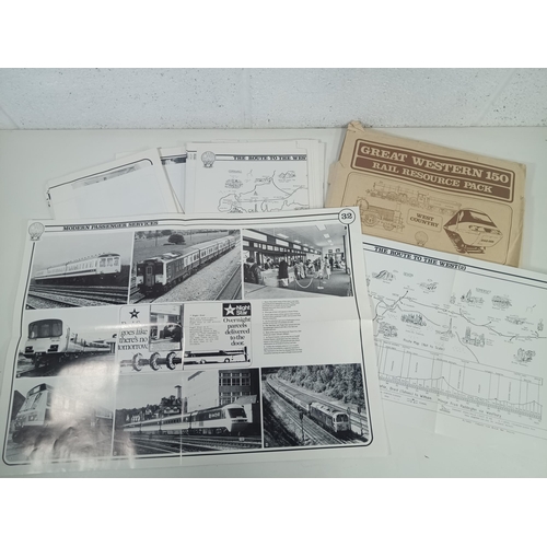 968 - Great Western 150 Rail Resource Pack ( 32 x Posters) Celebrating 150 Years