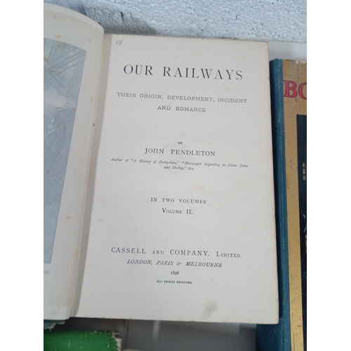 969 - Collection of Historic Railway Books Inc. Our Railways Vols 1 & 2 Published 1896 J Pendleton