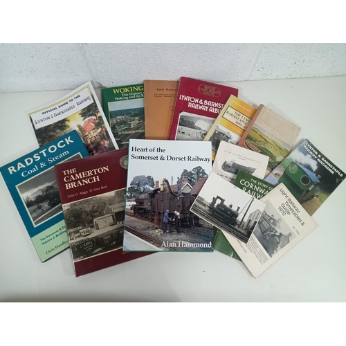 970 - A Collection of Regional Railway Books inc. Lynton & Barnstable, Somerset & Dorset, Camerton Branchl... 