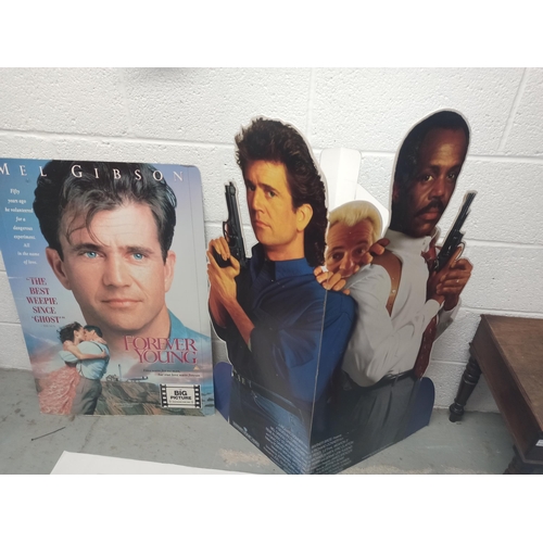 794 - Movie Promo Cardboard Stands and Posters - Mel Gibson and More