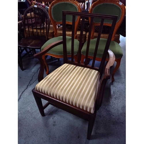 263 - **Royal British Legion Lot** A Mahogany Armchair