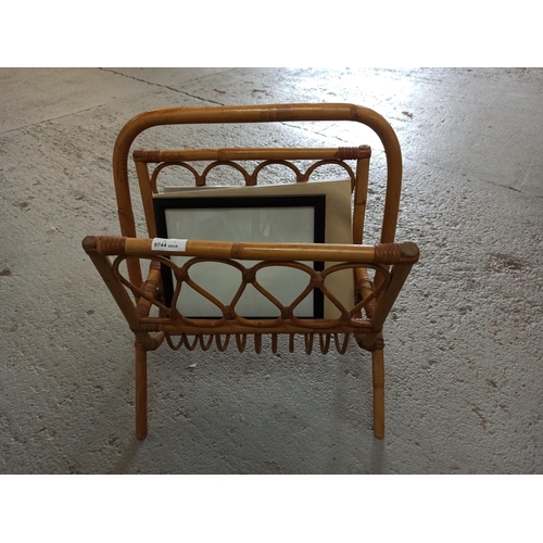 272 - **Royal British Legion Lot** A Cane Magazine Rack plus pictures, frames, purses, handbags and other ... 