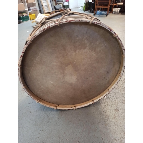 356 - A Large Vintage Bandsman Drum 78cm Diameter