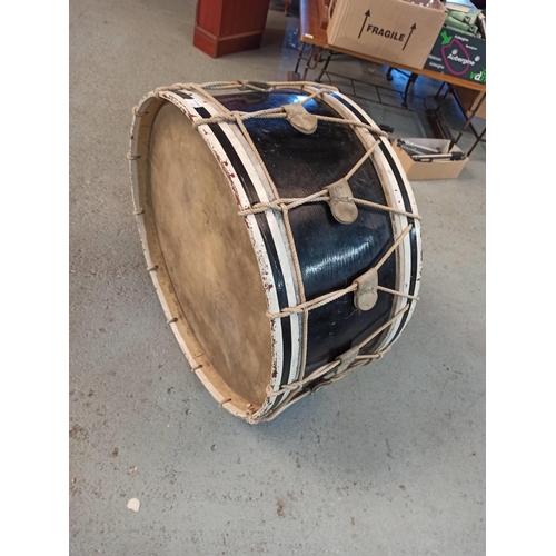 356 - A Large Vintage Bandsman Drum 78cm Diameter