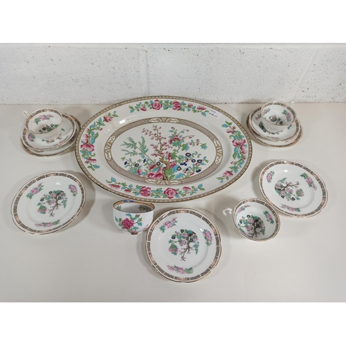 907 - A Mixed lot of vintage china including Spencer Stevenson, Copeland Spode, Indian Tree etc