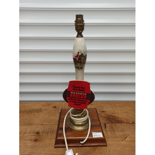 842 - A Beer Pump Lamp