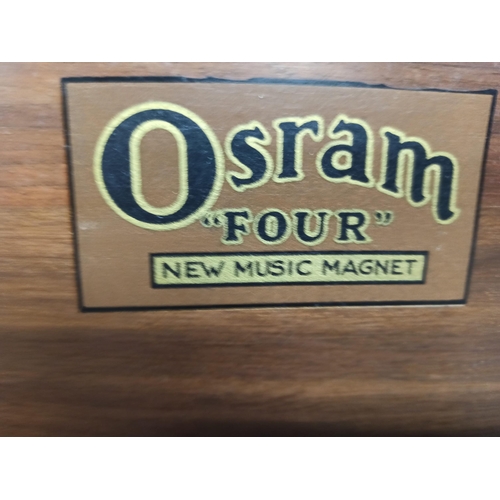 712 - An Osram Four Wooden & box and another