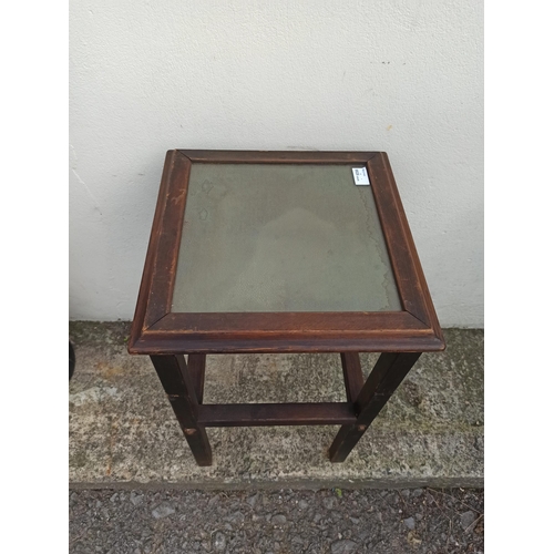 757 - Lamp Table with glass top