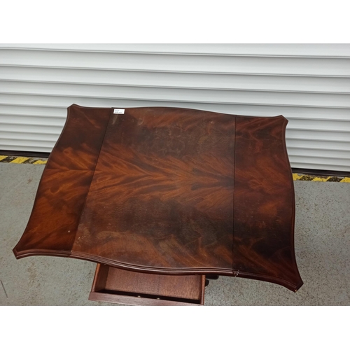 274 - **Royal British Legion Lot** A Mahogany extending side table with draw - 65x85x59cm