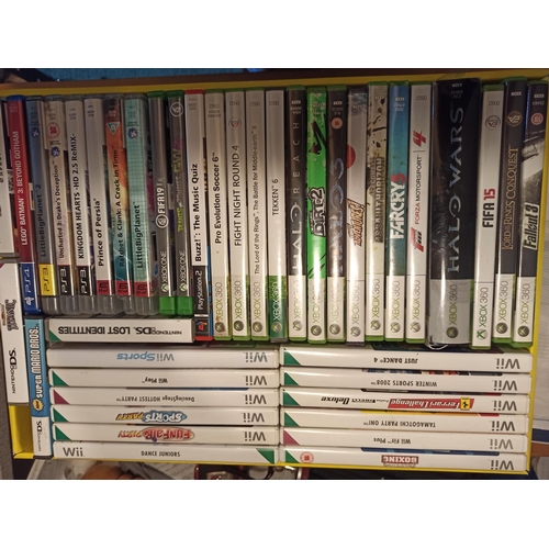 1035 - A Mixed Box of Computer Games for Nintendo Wii, Nintendo DS, XBOX 360, Xbox One, Plystation 2,3 and ... 