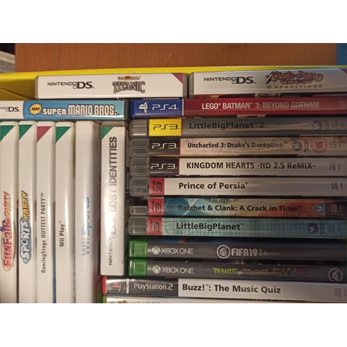 1035 - A Mixed Box of Computer Games for Nintendo Wii, Nintendo DS, XBOX 360, Xbox One, Plystation 2,3 and ... 