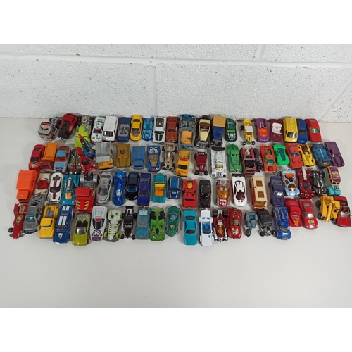 1013 - 85 x Matchbox, Corgi, Lledo and Hotwheels die cast model cars, trains, lorries, motorcycles, Thuderb... 