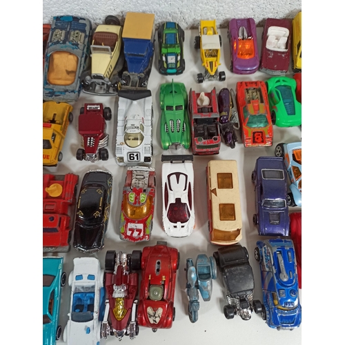 1013 - 85 x Matchbox, Corgi, Lledo and Hotwheels die cast model cars, trains, lorries, motorcycles, Thuderb... 