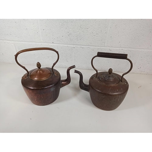 801 - 2 x Copper Kettles