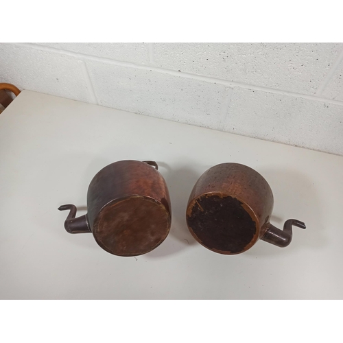 801 - 2 x Copper Kettles