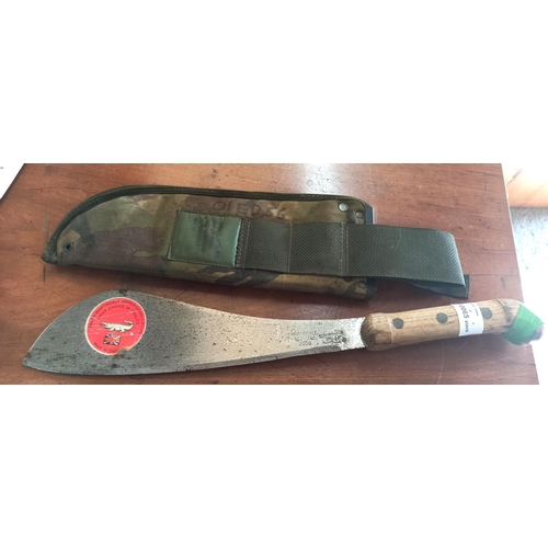 392 - A British Army Ralph Martindale Machete with Ordinance Mark