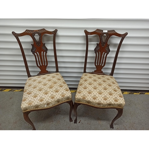 621 - A Pair of Rosewood Chairs