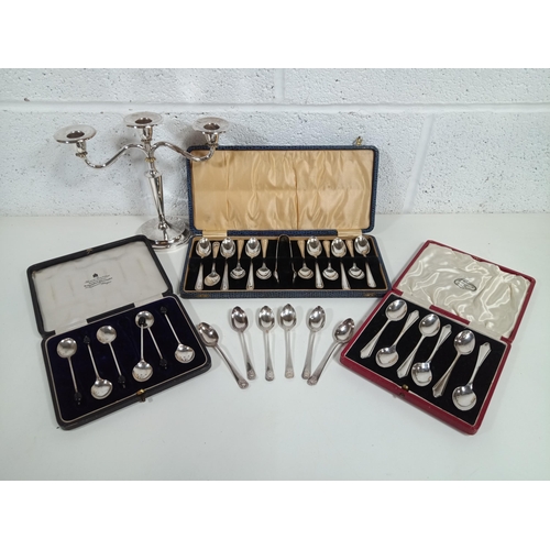 639 - Assorted cased sets of tea and coffee spoons