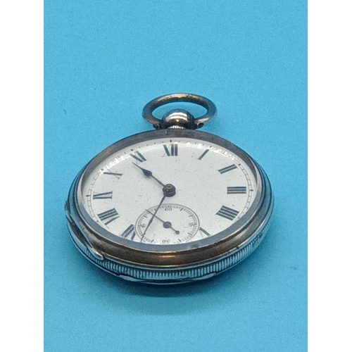 490 - Hallmarked Silver Pocket Watch