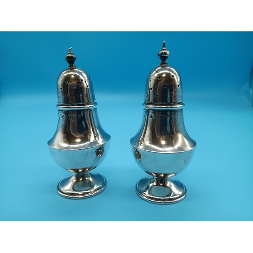 464 - Hallmarked Silver Salt and Pepper Pots