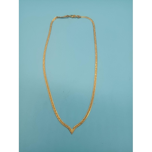 416 - Hallmarked 14ct Neck Chain - 10 grams