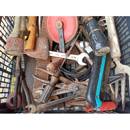 91 - Crate of Tools, Spanners, Axe, Drills, Planes and More