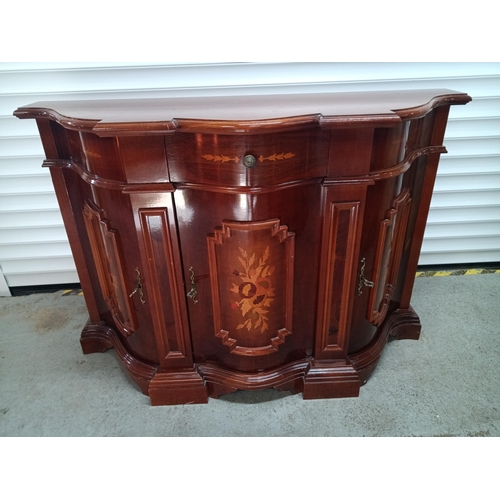 449C - A Baroque Inlaid Sideboard 125 x 88 x 42cm