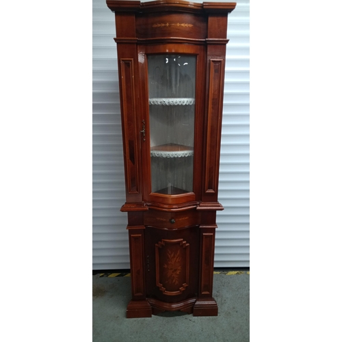 449A - A Baroque Inlaid Corner Unit Display in 2 Parts