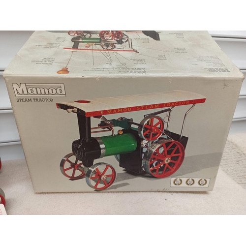 1017 - Mamod Steam Tractor Boxed with Steering Rod, Funnel and 2 Boxes of Solid Fuel Tablets