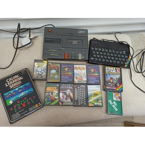 1034 - Sinclair  ZX Spectrum with Ferguson Program Data Recorder and 12 x Games