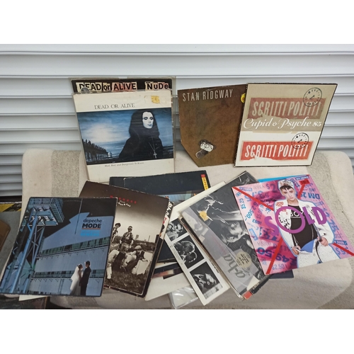 507 - Mixed 80's Albums and 12 inch -  Dead or Alive Depeche Mode, UB40,  AHa, Now 2 and More x 25