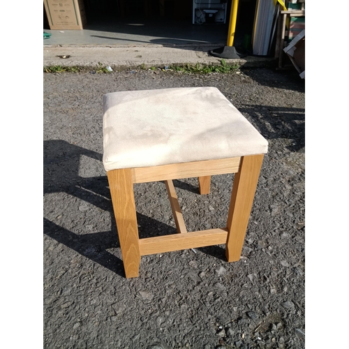 704 - A Modern Oak Dressing Table Stool