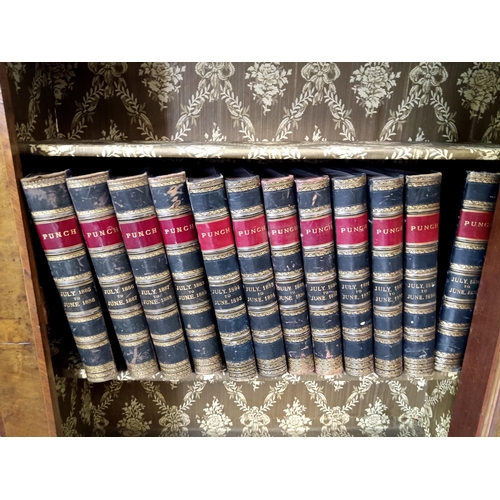 954 - 12 x Volumes of 1890's Punch