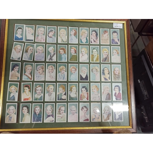 926 - Framed Cigarette Cards