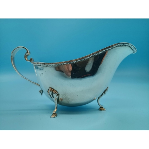 476 - Hallmarked Silver Gravy Boat