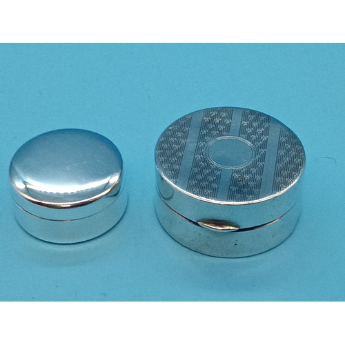 475 - Hallmarked Silver Pill Boxes