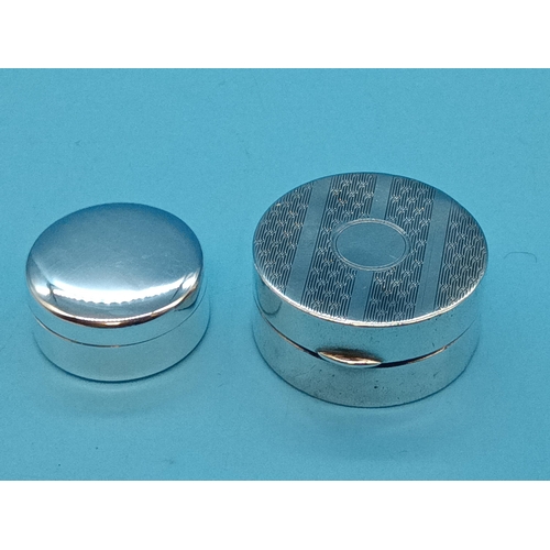 475 - Hallmarked Silver Pill Boxes