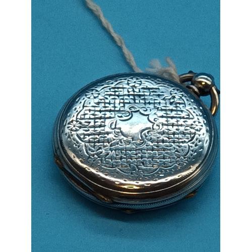 489 - Hallmarked Silver Pocket Watch with Key - Running