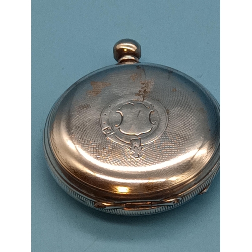 488 - Hallmarked Silver Full Hunter Pocket Watch