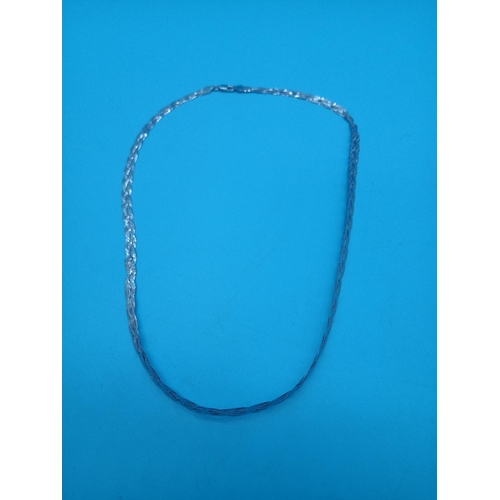 437 - A 9ct White Gold Italian Necklace