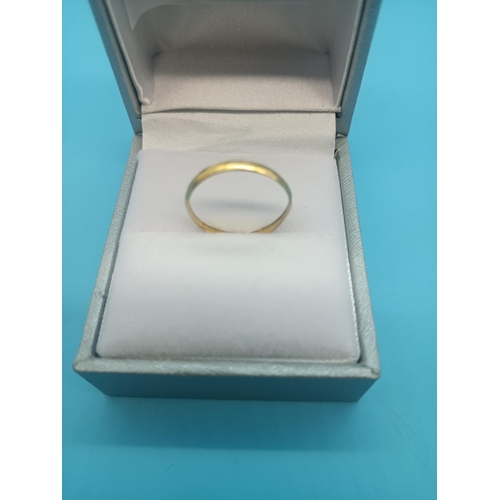 428 - 18 Carat Gold Band, Size J/K