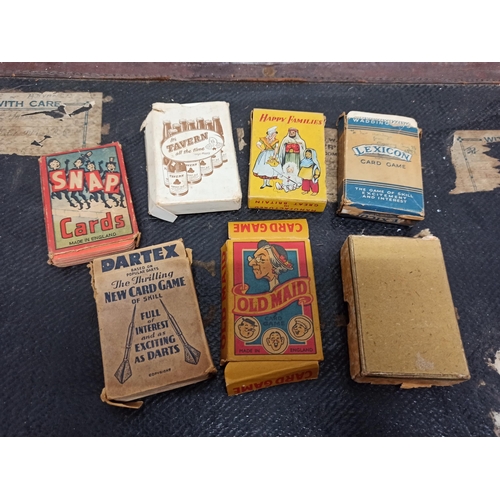 676 - Vintage Card Games - Snap, Old Maid, Lexicon, Dartex and More 7 in Total