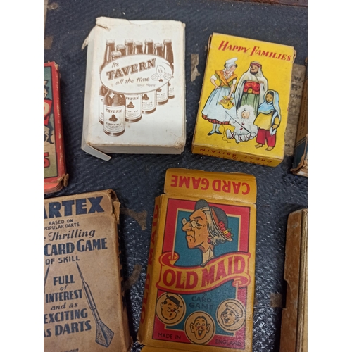 676 - Vintage Card Games - Snap, Old Maid, Lexicon, Dartex and More 7 in Total