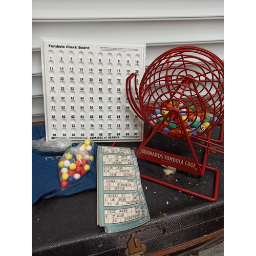 1000 - Bernards of Harwich Tombola Cage, Balls and Check Board