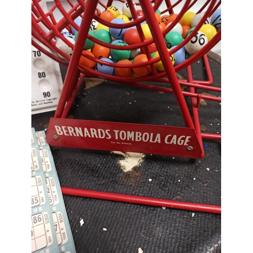 1000 - Bernards of Harwich Tombola Cage, Balls and Check Board