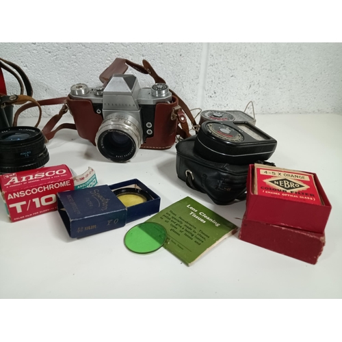 775 - A Praktica Super TL with Carl Zeiss 2.8/50 Lens and Praktica IV with Carl Zeiss and Other Lenses and... 