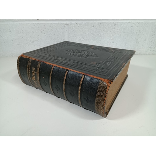 355 - A Brown's Self Interpreting Bible Inscribed George & Agnes Todd 1882