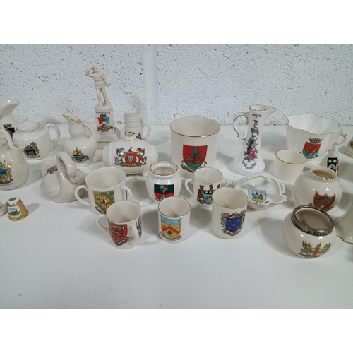 882 - A Collection Of Arcadia Crestedware , Thimbles etc.